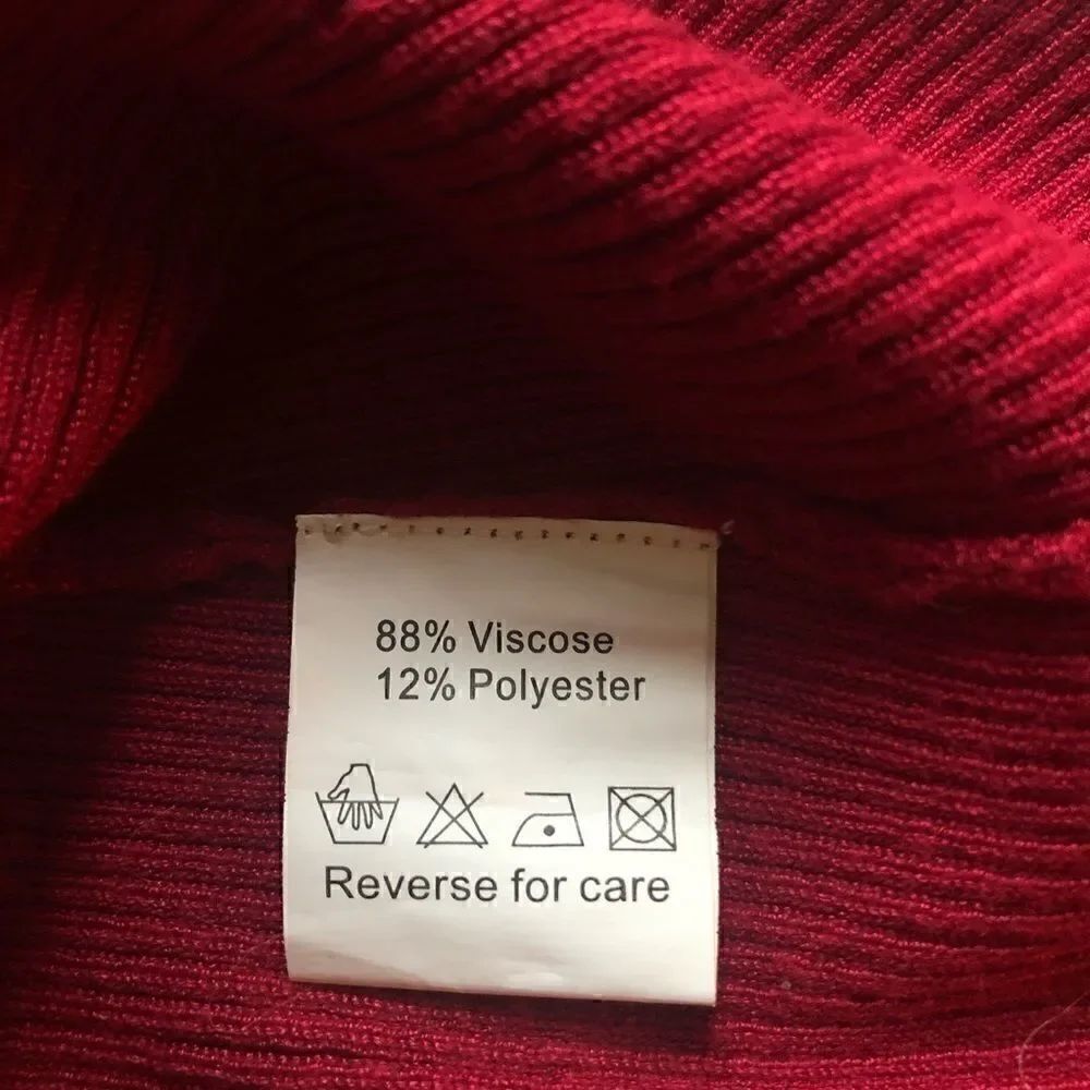 Belldini Red Striped Chevron Viscose Top - Picture 4 of 5